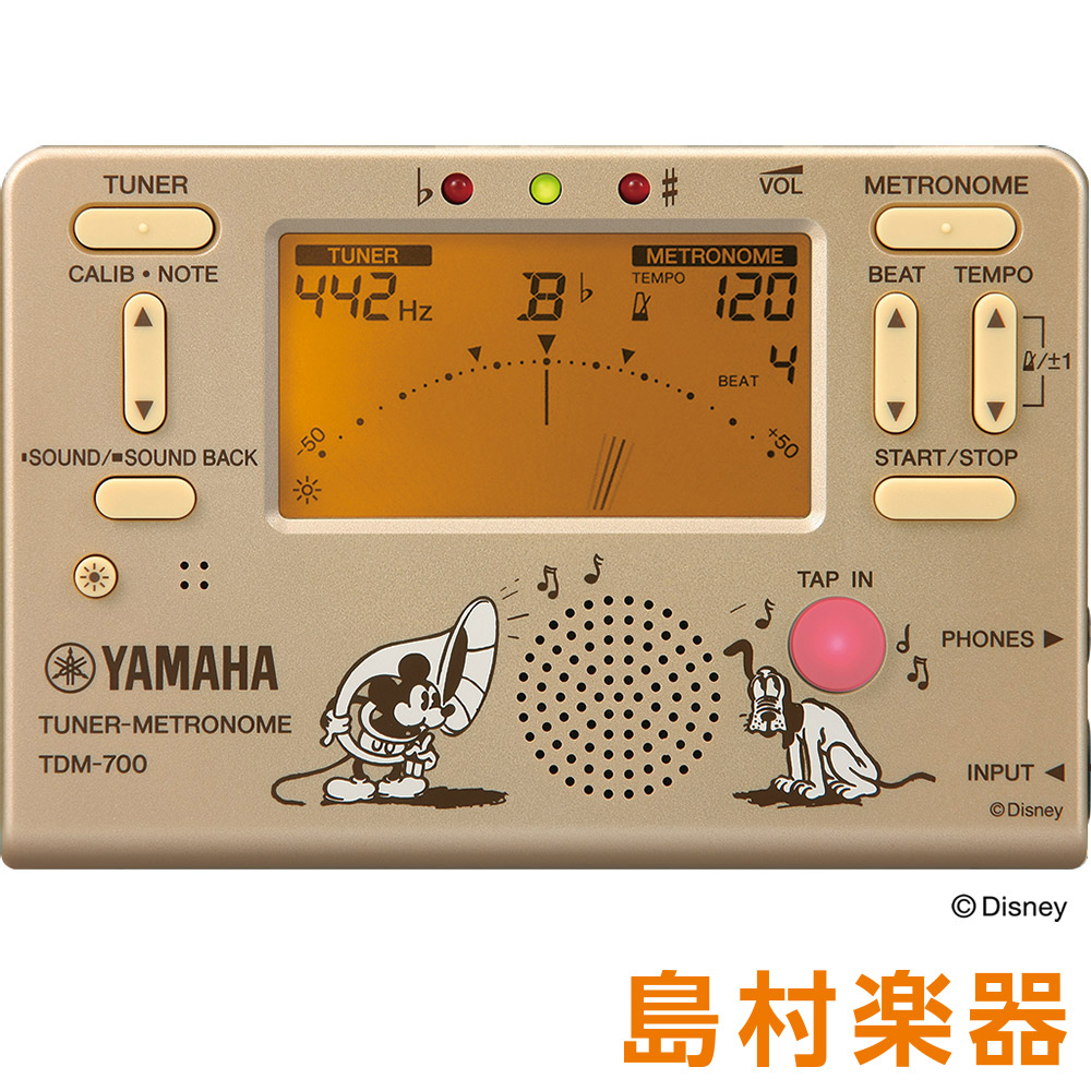 YAMAHA TDM-700 チューナー メトロノーム 【ディズニー】 【ミッキーマウス】 【ヤマハ TDM700】【数量限定品】