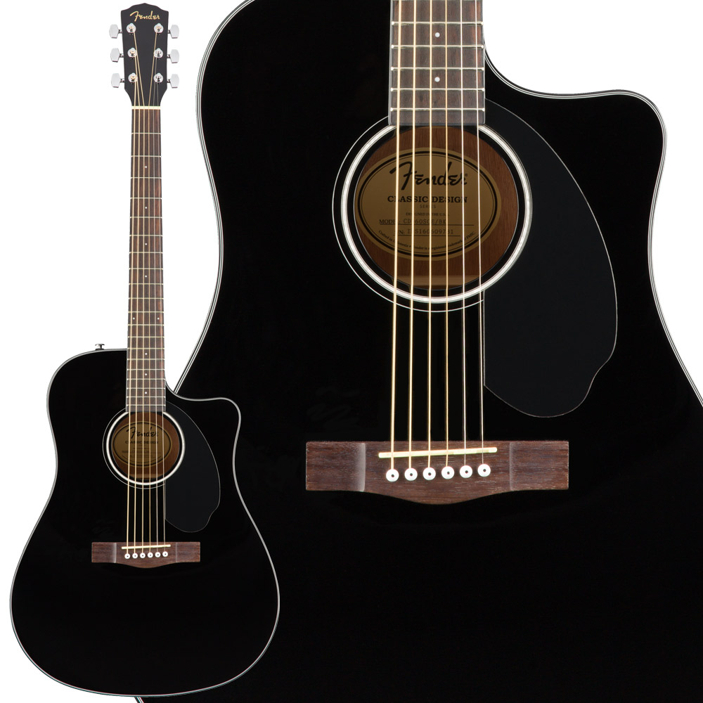 Fender エレアコCD-60SCE BLK アコースティックギター