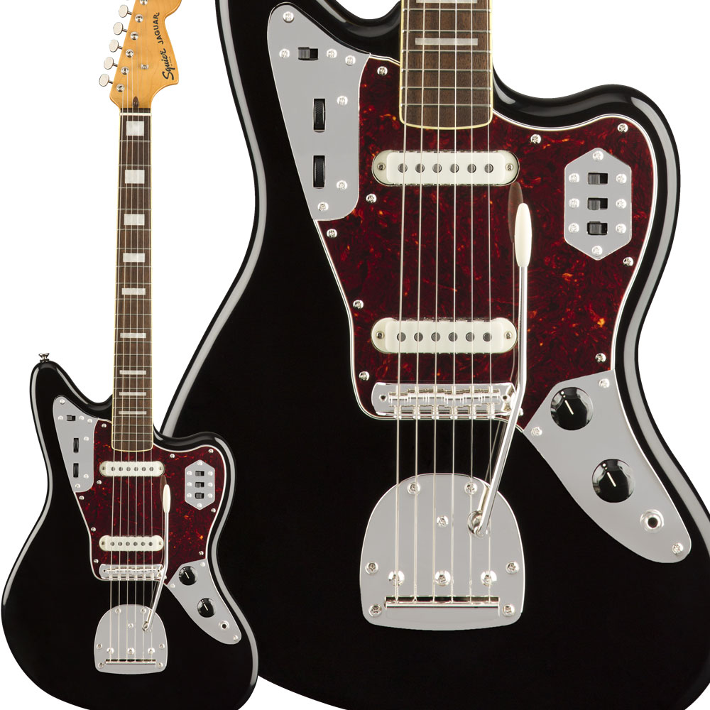 Squier by Fender Classic Vibe '70s Jaguar Laurel Fingerboard Black ...