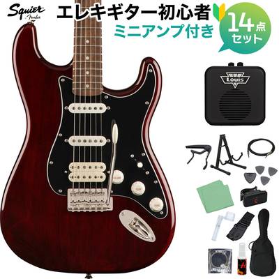 Squier by Fender Classic Vibe '70s Stratocaster HSS, Laurel Fingerboard, Walnut 初心者14点セット 【ミニアンプ付き】 エレキギター ストラトキャスター スクワイヤー / スクワイア 【WEBSHOP限定】
