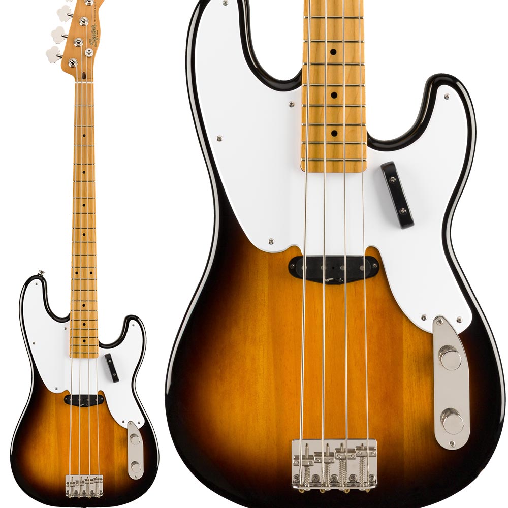 Squier by Fender Classic Vibe ’50s Precision Bass Maple Fingerboard 2-Color  Sunburst プレシジョンベース 【 スクワイヤー / スクワイア 】