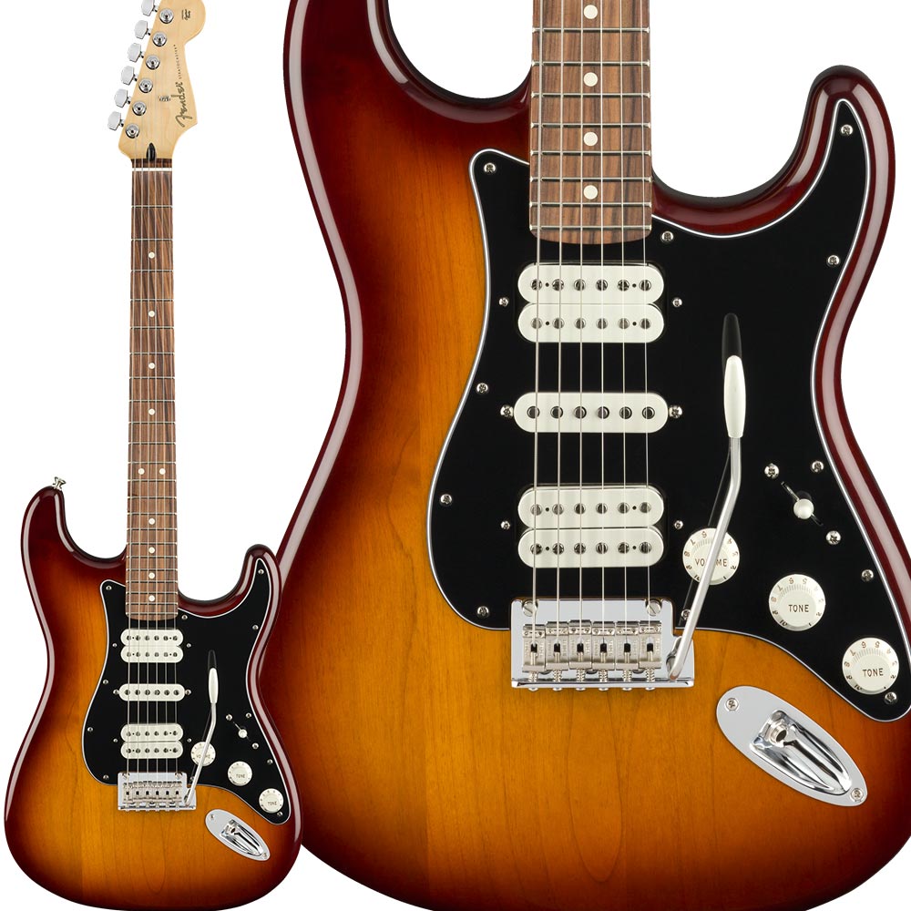 Fender Player Stratocaster HSH, Pau Ferro Fingerboard, Tobacco 