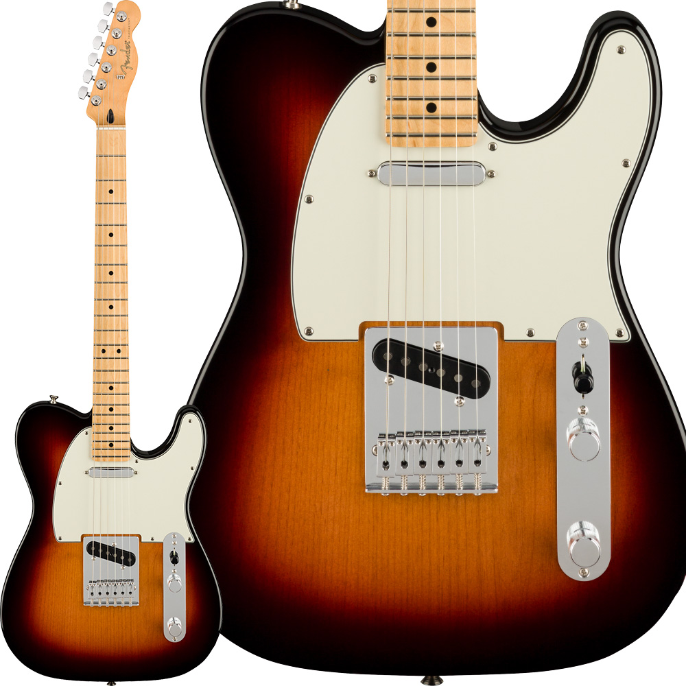 Fender Player Telecaster, Maple Fingerboard, 3-Color Sunburst ...