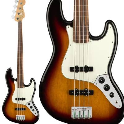 Fender Player Jazz Bass Fretless, Pau Ferro Fingerboard, 3-Color Sunburst ジャズベース フレットレス フェンダー 