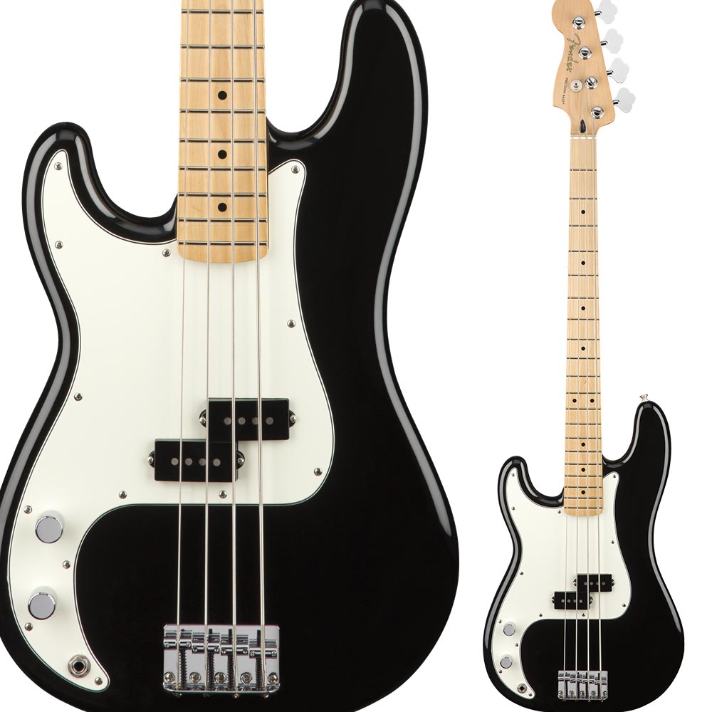 Fender Player Precision Bass Left-Handed, Maple Fingerboard, Black 