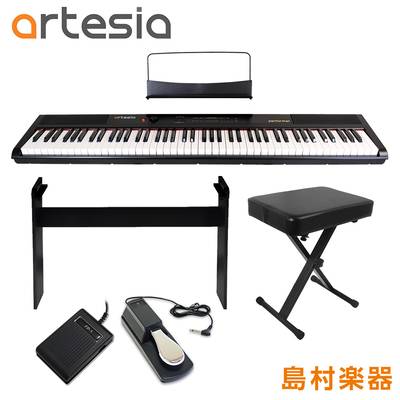 【在庫限り最終特価】 Artesia Performer 専用スタンド・ペダル・Xイスセット 電子ピアノ フルサイズ セミウェイト 88鍵盤 【アルテシア】