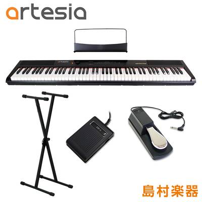 【在庫限り最終特価】 Artesia Performer X型スタンド・ペダルセット 電子ピアノ フルサイズ セミウェイト 88鍵盤 【アルテシア】