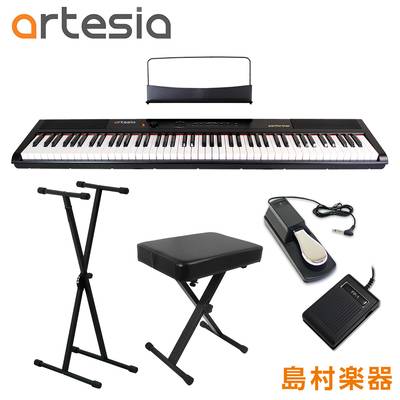 【在庫限り最終特価】 Artesia Performer X型スタンド・ペダル・Xイスセット 電子ピアノ フルサイズ セミウェイト 88鍵盤 【アルテシア】