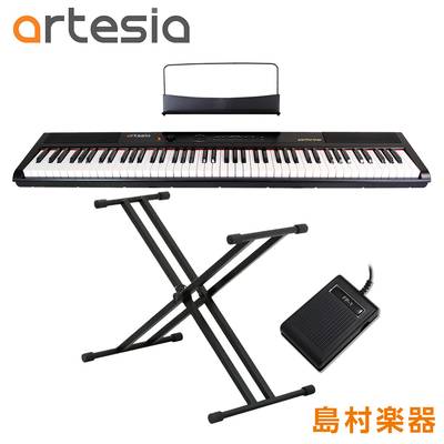 【在庫限り最終特価】 Artesia Performer ダブルX型スタンドセット 電子ピアノ フルサイズ セミウェイト 88鍵盤 【アルテシア】
