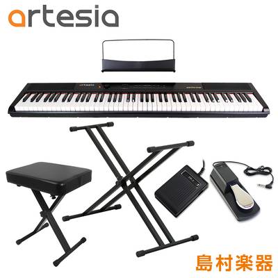 【在庫限り最終特価】 Artesia Performer ダブルX型スタンド・ペダル・Xイスセット 電子ピアノ フルサイズ セミウェイト 88鍵盤 【アルテシア】