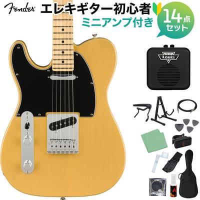 Fender Player Telecaster Left-Handed Maple Fingerboard Butterscotch Blonde 初心者14点セット 【ミニアンプ付き】 テレキャスター レフトハンド 【フェンダー】【オンラインストア限定】
