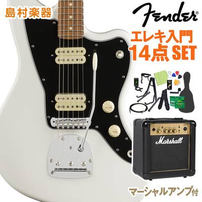 Fender Player Jazzmaster Pau Ferro Fingerboard Polar White 初心者14点セット 【マーシャルアンプ付き】 ジャズマスター 【フェンダー】【オンラインストア限定】