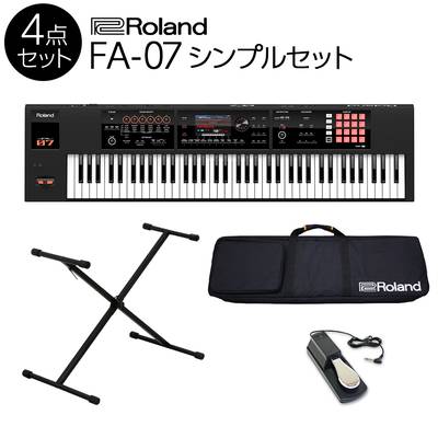 Roland FA-07 バンド用キーボードならこれ！ 76鍵盤 スタート8点セット 