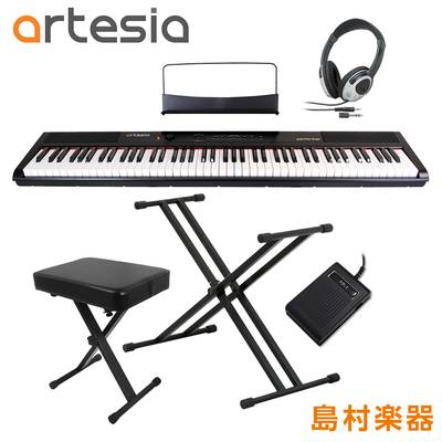 【在庫限り最終特価】 Artesia Performer ダブルX型スタンド・Xイス・ヘッドホンセット 電子ピアノ フルサイズ セミウェイト 88鍵盤 【アルテシア】