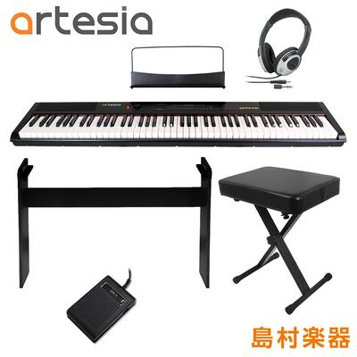 【在庫限り最終特価】 Artesia Performer 専用スタンド・Xイス・ヘッドホン 電子ピアノ フルサイズ セミウェイト 88鍵盤 【アルテシア】