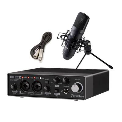 steinberg UR22C + TM-80(B) 高音質配信 録音セット TASCAMコンデンサーマイク一式付属 動画配信 【スタインバーグ】
