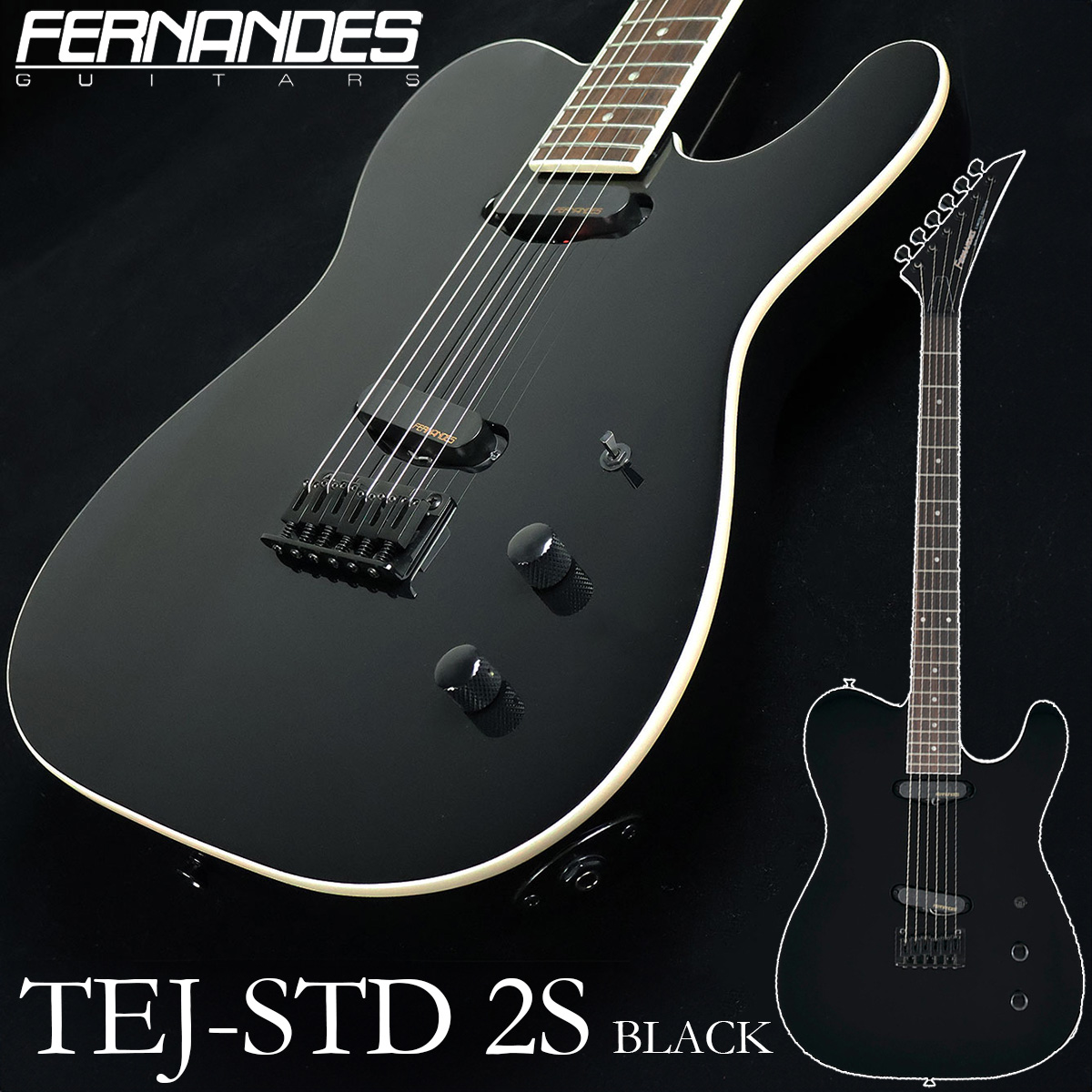 FERNANDES フェルナンデス エレキギター TEJ-STD 2S '19 BLK