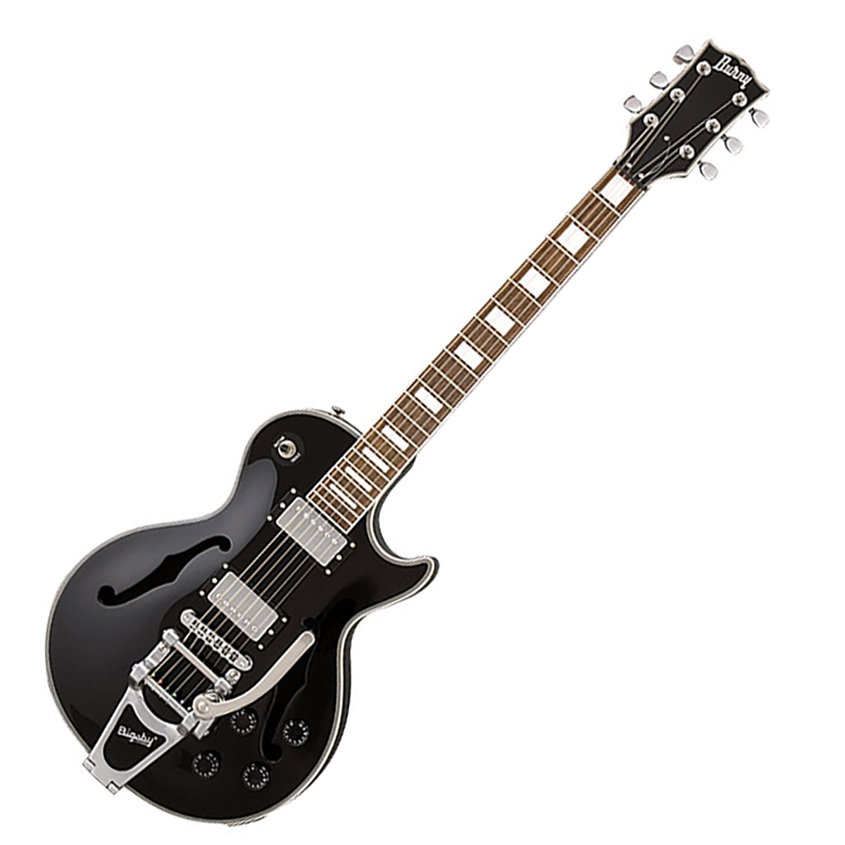 Burny BLC-90 BLK ブラック エレキギター セミホロウ レスポール