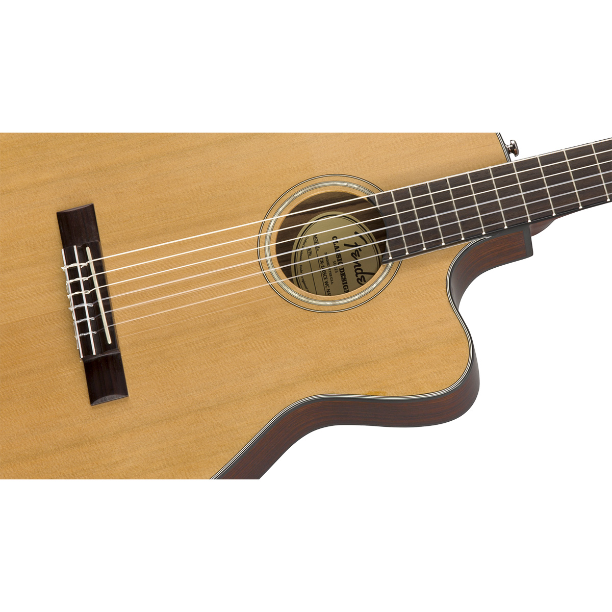 Fender CN-140SCE Nylon Thinline Natural エレガットギター 