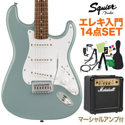 Squier by Fender Bullet Stratocaster Laurel Fingerboard Sonic Grey エレキギター初心者14点セット 【マーシャルアンプ付】 ストラトキャスター 【スクワイヤー / スクワイア】