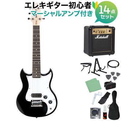 VOX SDC-1 MINI BK (Black) ミニエレキギター初心者14点セット 【マーシャルアンプ付き】 ミニギター トラベルギター ショートスケール ブラック 黒 ボックス 