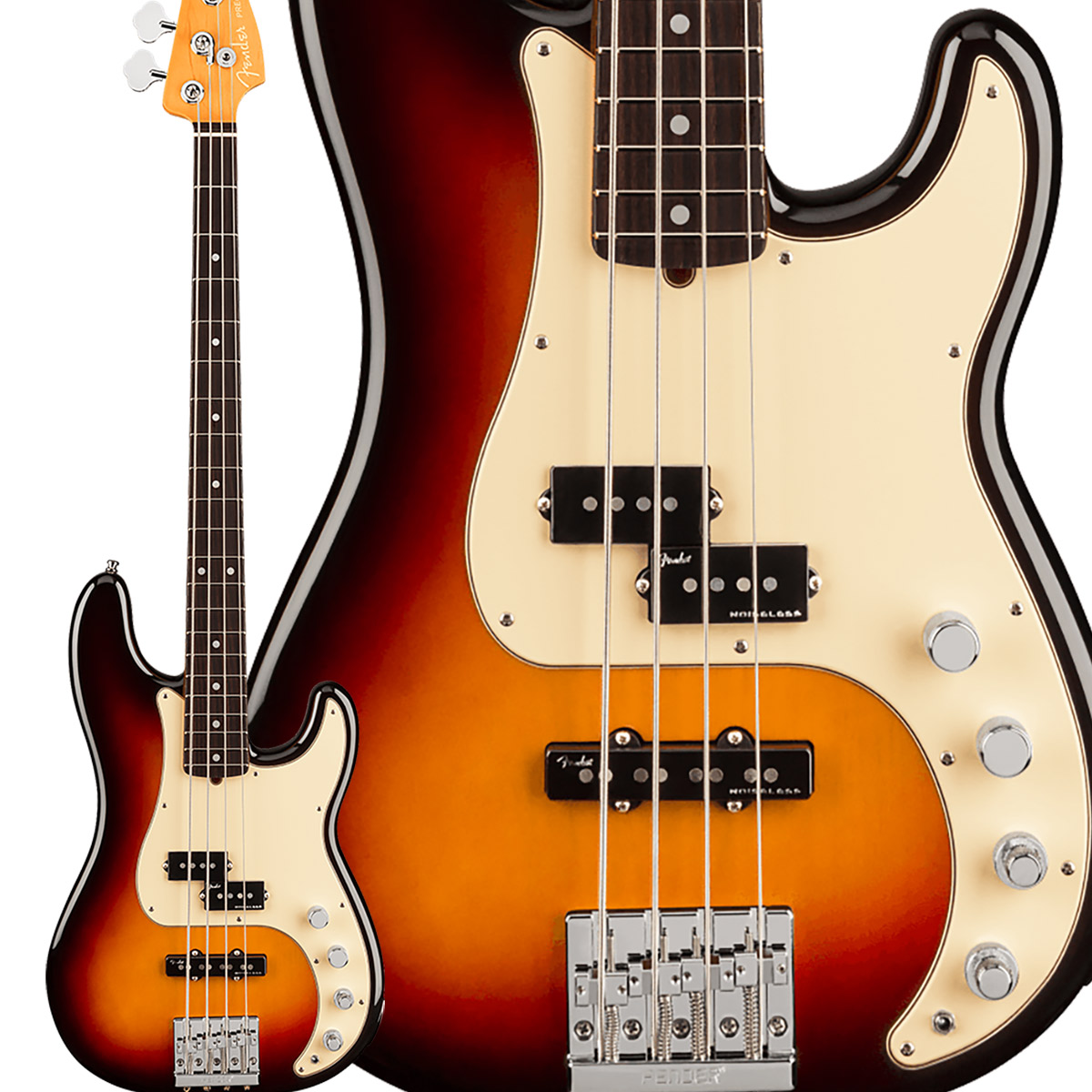 Fender American Ultra Precision Bass Rosewood Fingerboard ...