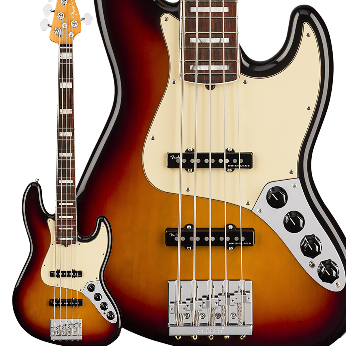 Fender American Ultra Jazz Bass V Rosewood Fingerboard Ultraburst