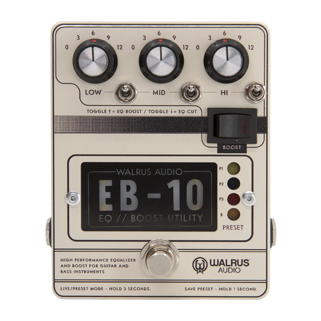 在庫処分特価】 WALRUS AUDIO EB-10 Cream コンパクトエフェクター／プリアンプ／ＥＱ／ブースター 【ウォルラスオーディオ】 -  島村楽器オンラインストア