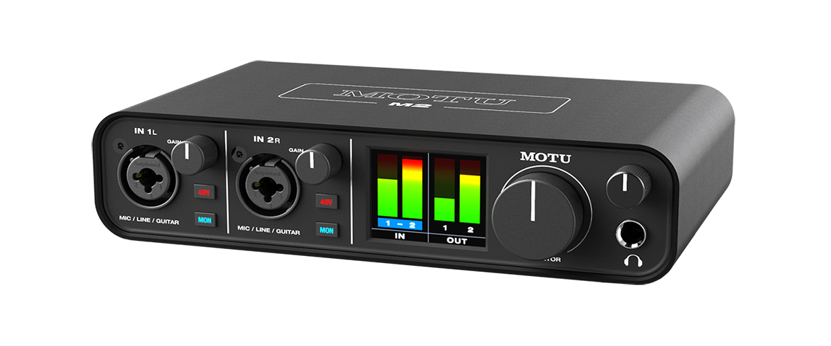 MOTU M2 2in 2out USB-C オーディオインターフェイス画像一式はすべてです