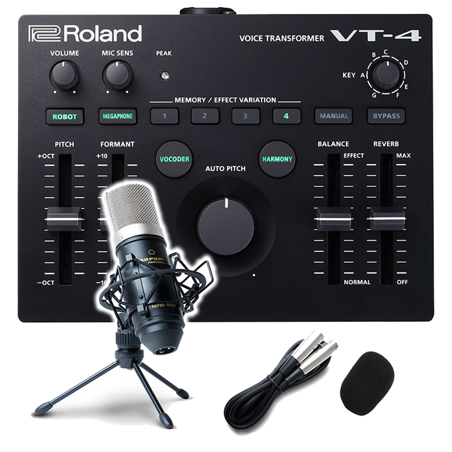 Roland AIRA VT-4 高音質コンデンサーマイクセット VT-4 必需品完備