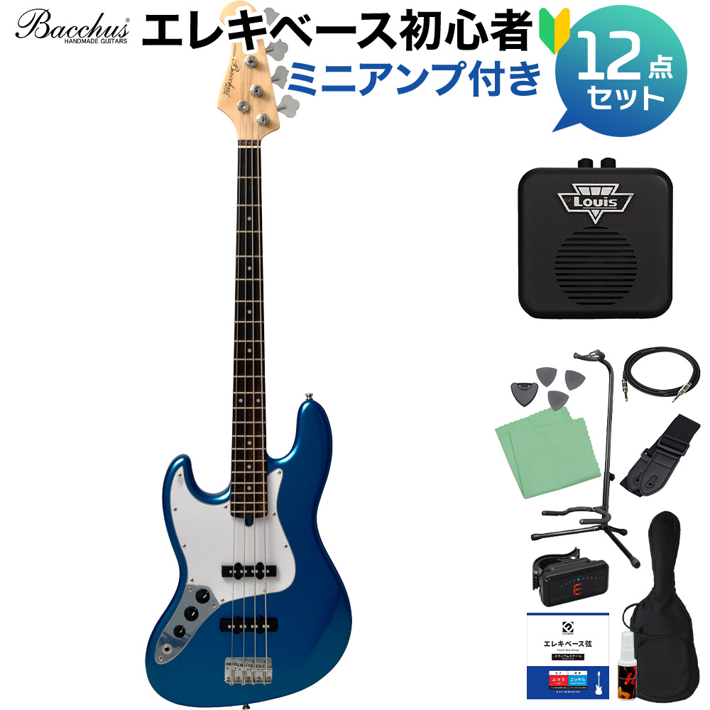 7218】 Bacchus BJB-1R 黒 Jazz Bass バッカスrizgt楽器 - ベース