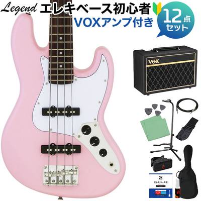 LEGEND LJB-MINI Kawaii Pink ベース 初心者12点セット 【VOX 