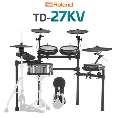 【7/3まで!ハイハットスタンド付♪】 Roland TD-27KV / MDS-Standard2 電子ドラムセット 【ローランド V-Drum Kit TD27KV】