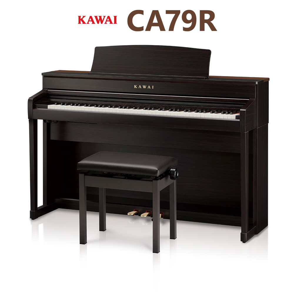 KAWAI CA79R プレミアムローズウッド調仕上げ 電子ピアノ 88鍵盤 木製鍵盤 【カワイ】【配送設置無料・代引不可】
