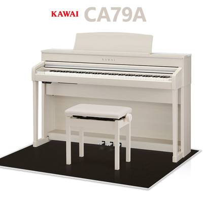 KAWAI CA79A ブラック遮音カーペット(大)セット 電子ピアノ 88鍵盤 プレミアムホワイトメープル調仕上げ 木製鍵盤 【カワイ】【配送設置無料・代引不可】
