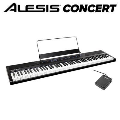 【値上げ前最終在庫】 ALESIS Concert 電子ピアノ フルサイズ・セミウェイト88鍵盤 アレシス コンサート【Recital上位機種】