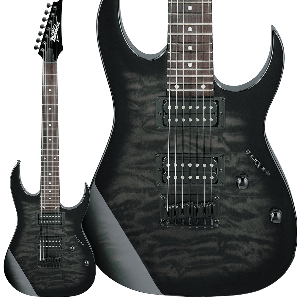 Gio Ibanez GRG7221QA TKS (Transparent Black Sunburst) エレキギター 
