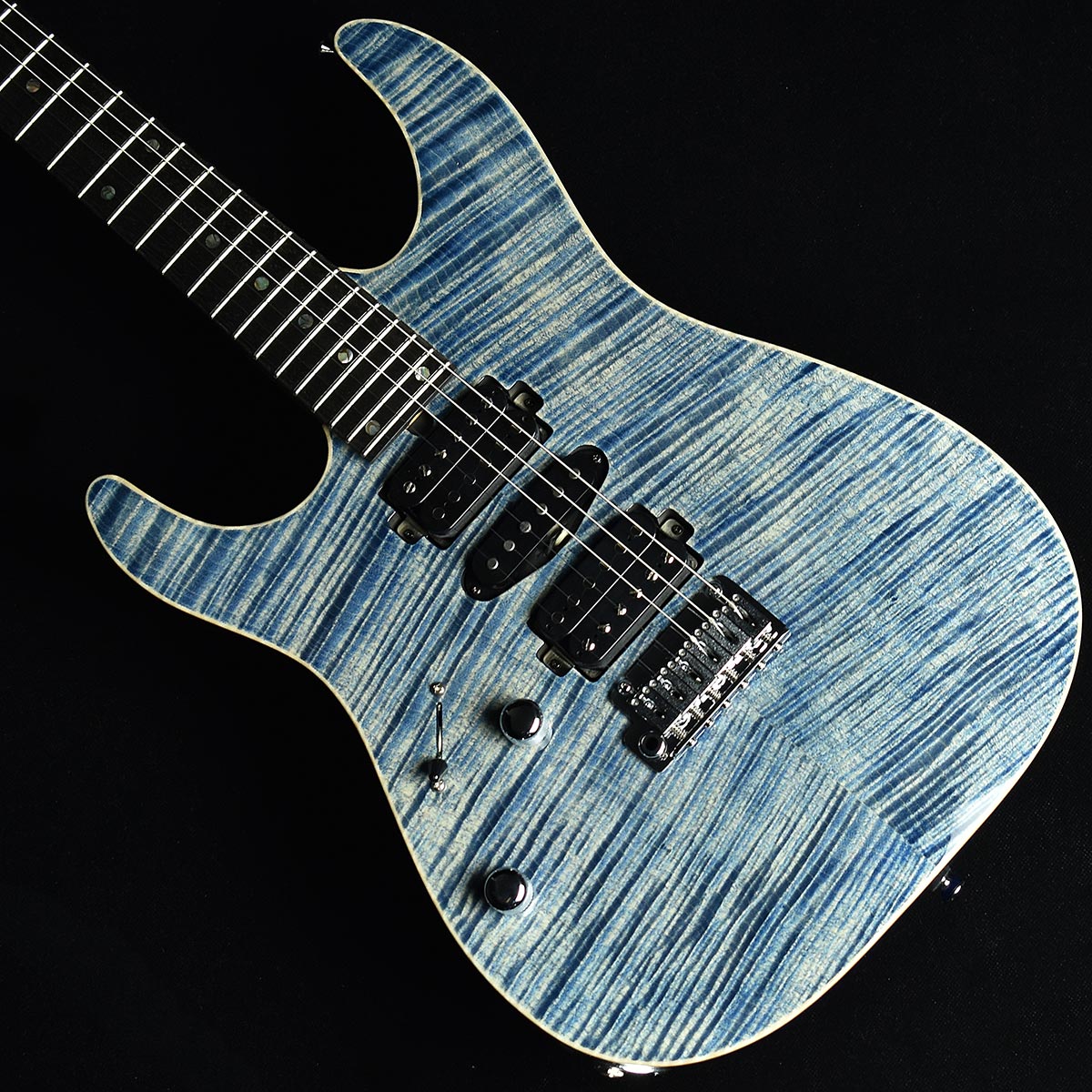 【旧価格】 T's Guitars DST-Pro24 Flame Top Trans Blue Denim Left Hand　S/N：032014  【レフトハンド】 【ティーズギター】【未展示品】
