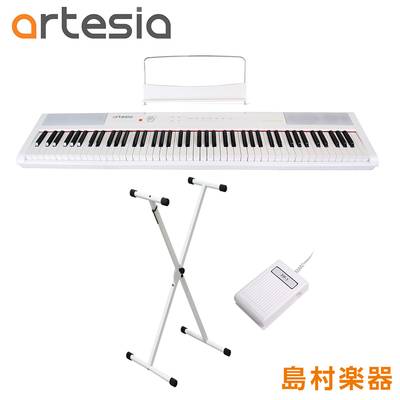 【在庫限り新品特価】 Artesia Performer WH X型スタンドセット 電子ピアノ フルサイズ セミウェイト 88鍵盤 【アルテシア】