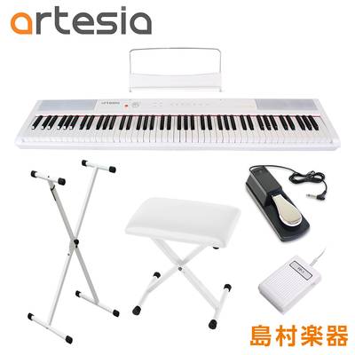 【在庫限り新品特価】 Artesia Performer WH X型スタンド・ペダル・Xイスセット 電子ピアノ フルサイズ セミウェイト 88鍵盤 【アルテシア】