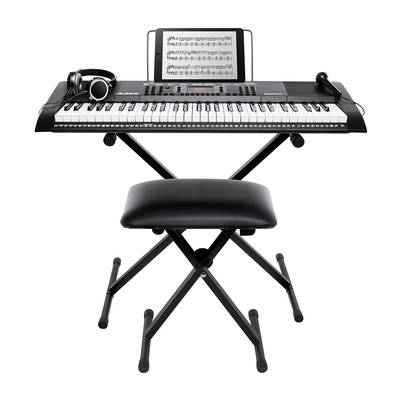 キーボード 電子ピアノ ALESIS Harmony61 MK2 61鍵盤 スタンド いす ヘッドホン マイク ACアダプター セット  オンラインレッスン付属 アレシス ポータブル