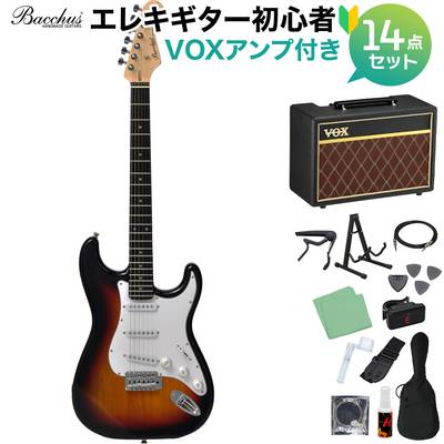 Bacchus GS-Mini GRM エレキギター 初心者14点セット 【ヤマハアンプ