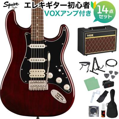 Squier by Fender Classic Vibe '70s Stratocaster HSS Laurel Fingerboard Walnut 初心者14点セット 【VOXアンプ付き】 エレキギター ストラトキャスター スクワイヤー / スクワイア 