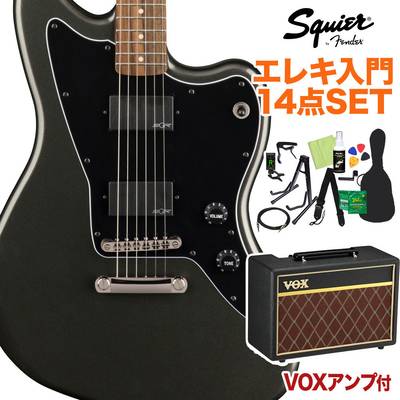 Squier by Fender Contemporary Active Jazzmaster HH ST Laurel Fingerboard Graphite Metallic 初心者14点セット 【VOXアンプ付き】 エレキギター ジャズマスター スクワイヤー / スクワイア 