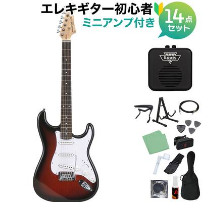 Photogenic ST-180 BGD エレキギター初心者14点セット 【ミニアンプ