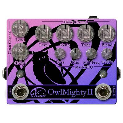 【8/31まで電源アダプタープレゼント】 Vivie OwlMighty II 大人気 ベース用プリアンプ がアップデート！ 【ヴィヴィ】