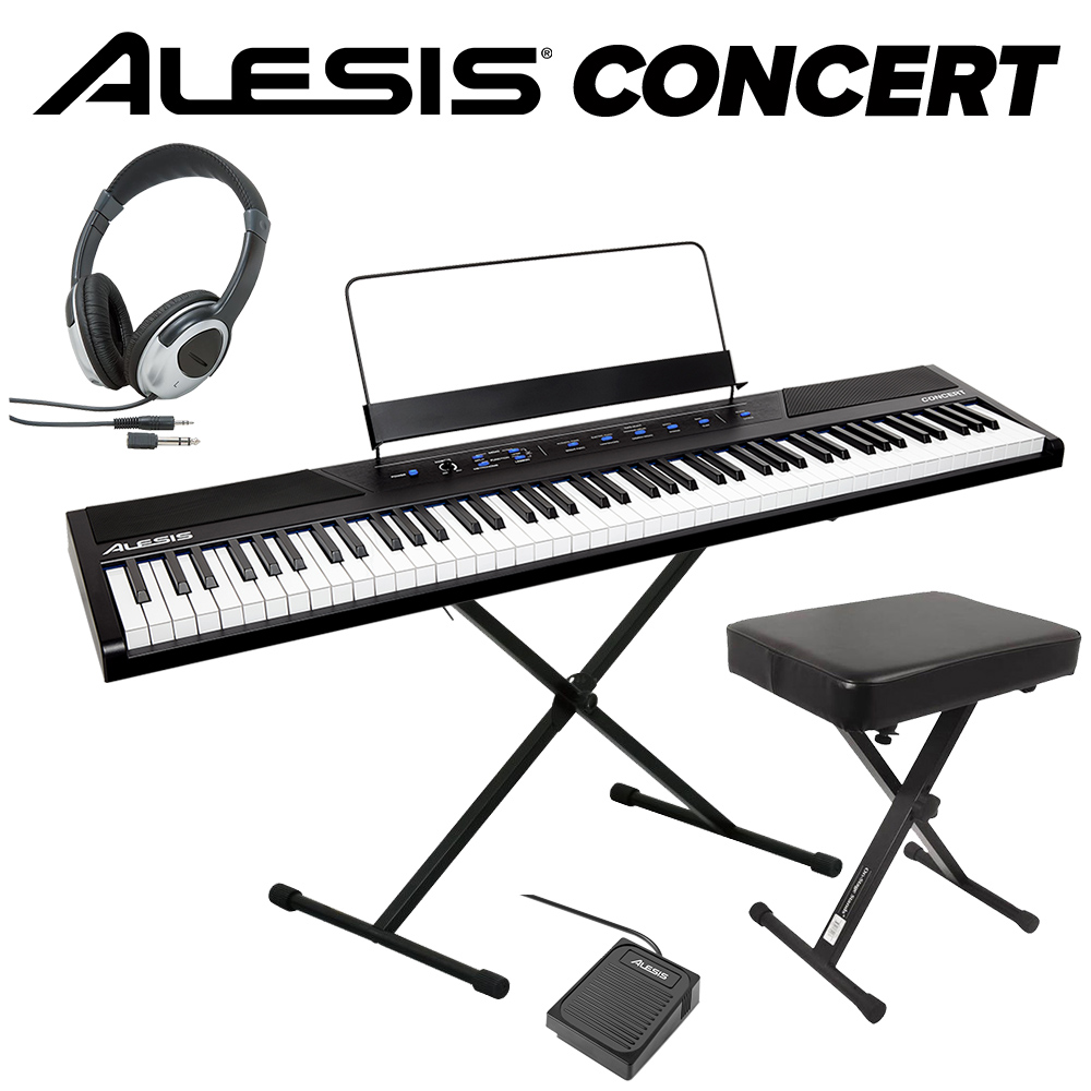 最終在庫】 ALESIS Concert スタンド+イス+ヘッドホンセット 電子
