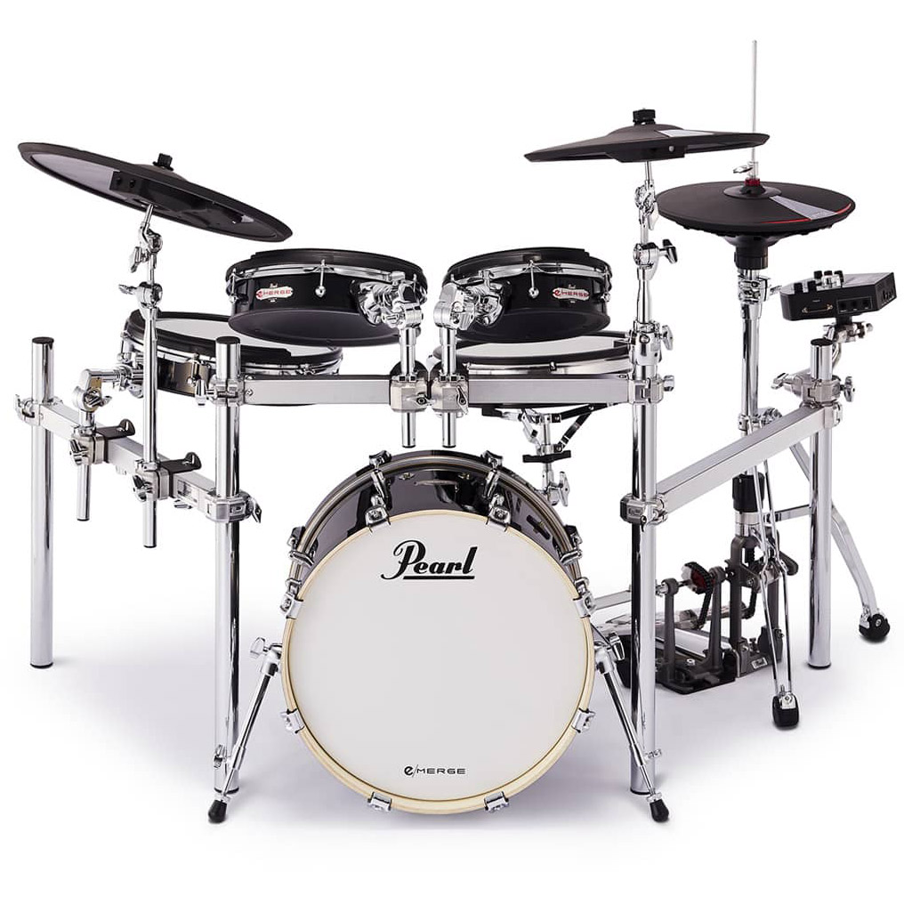 Pearl e/MERGE Electronic Drum Kit e/HYBRID EM-53HB オリジナルセット 電子ドラム ハードウェア一式付属 【パール】