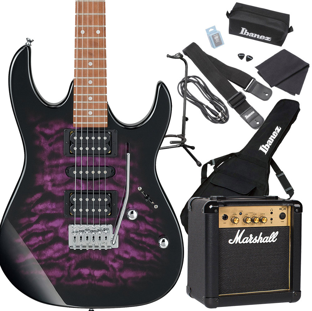 Gio Ibanez GRX70QA TVT (Transparent Violet Sunburst) エレキギター 