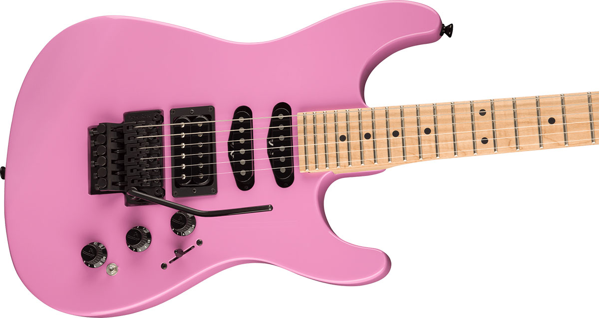 Fender Limited Edition HM Strat Maple Fingerboard Flash Pink